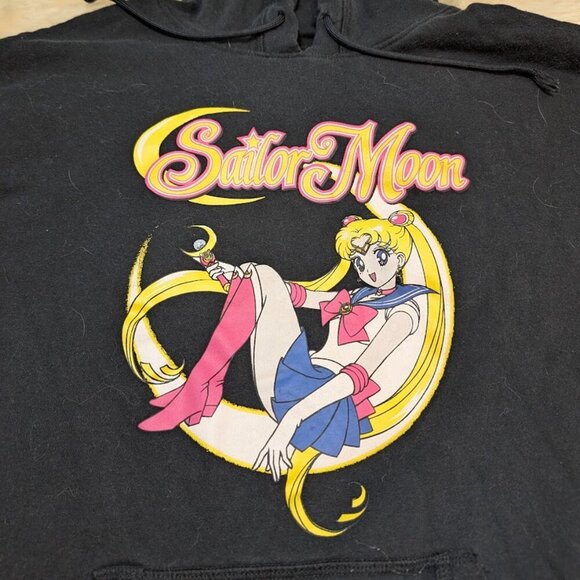 Sailor Moon Black Pullover Hoodie - Picture 1 of 6
